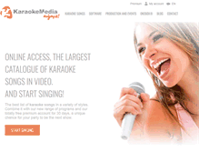 Tablet Screenshot of karaokemedia.com